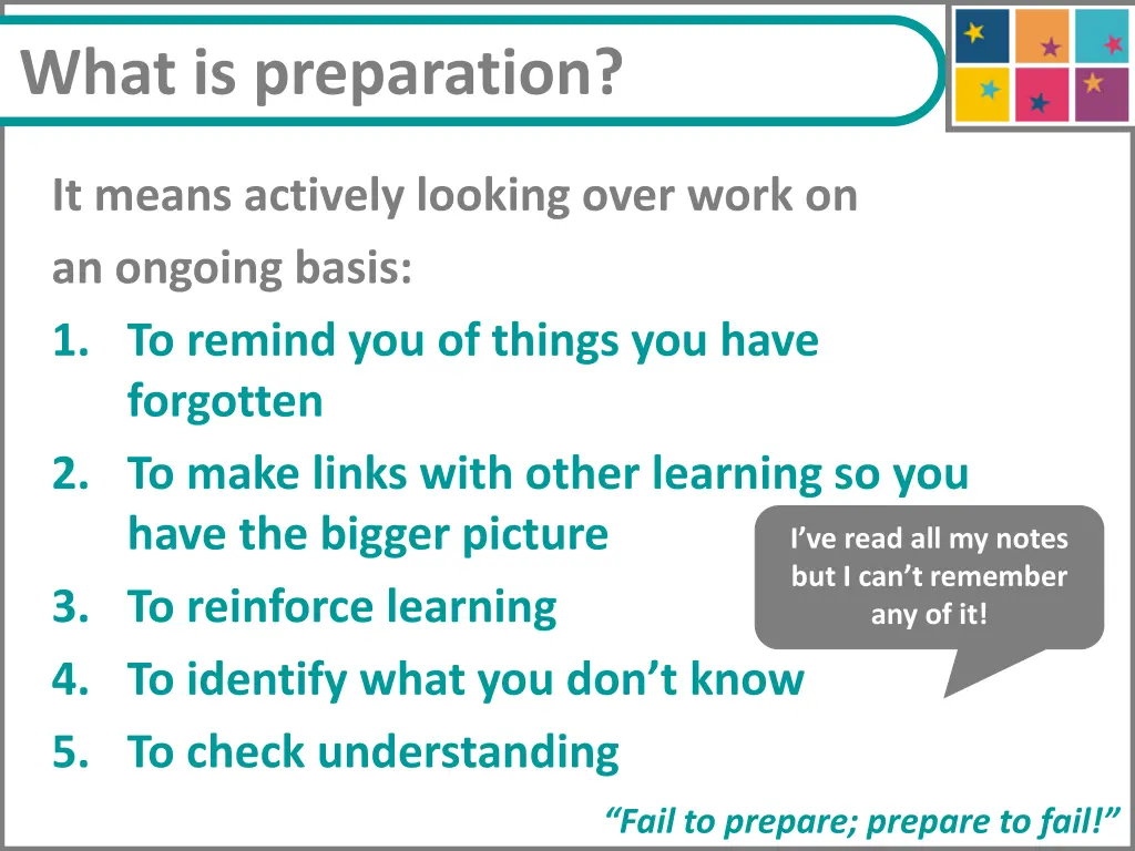 what is preparation