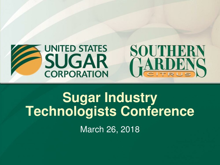 sugar industry technologists conference