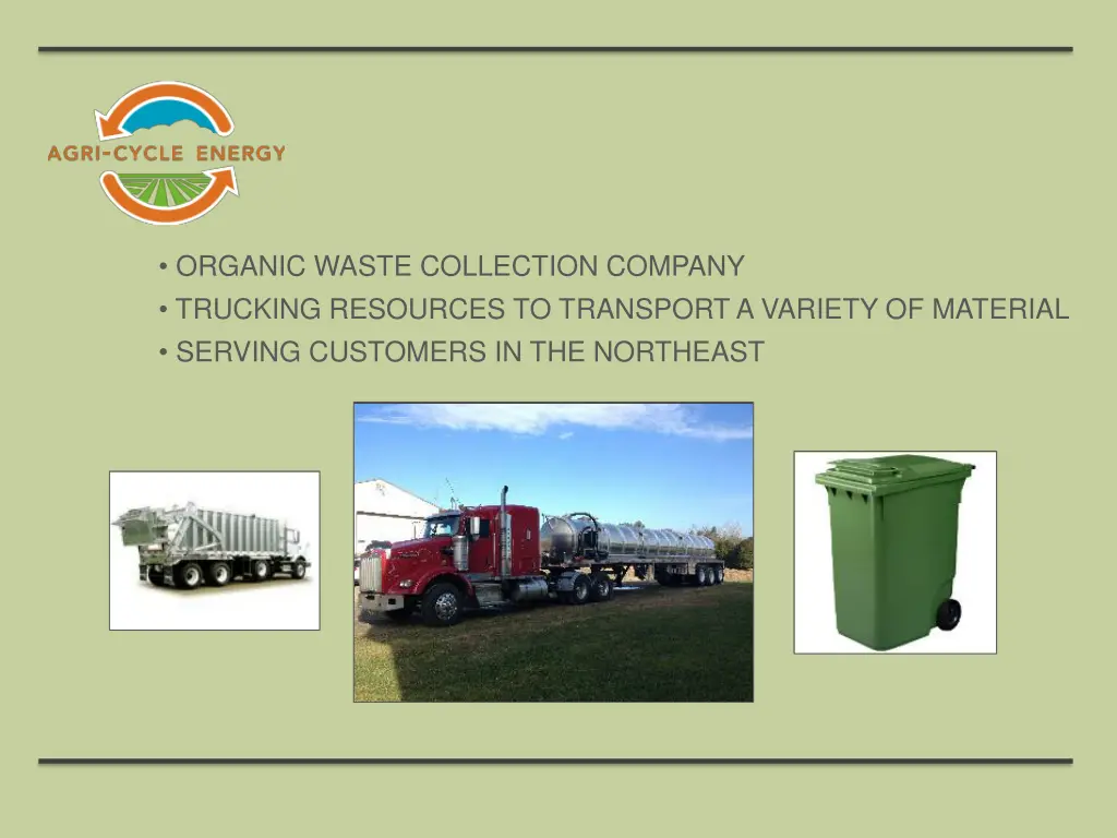 organic waste collection company trucking