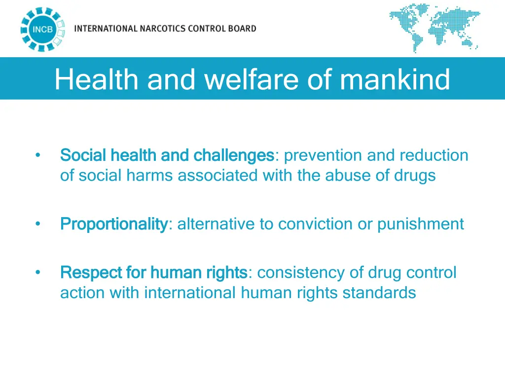 health and welfare of mankind 1