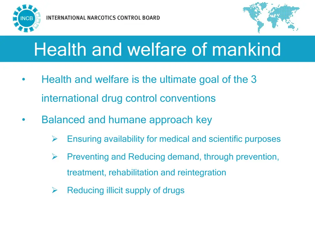 health and welfare of mankind