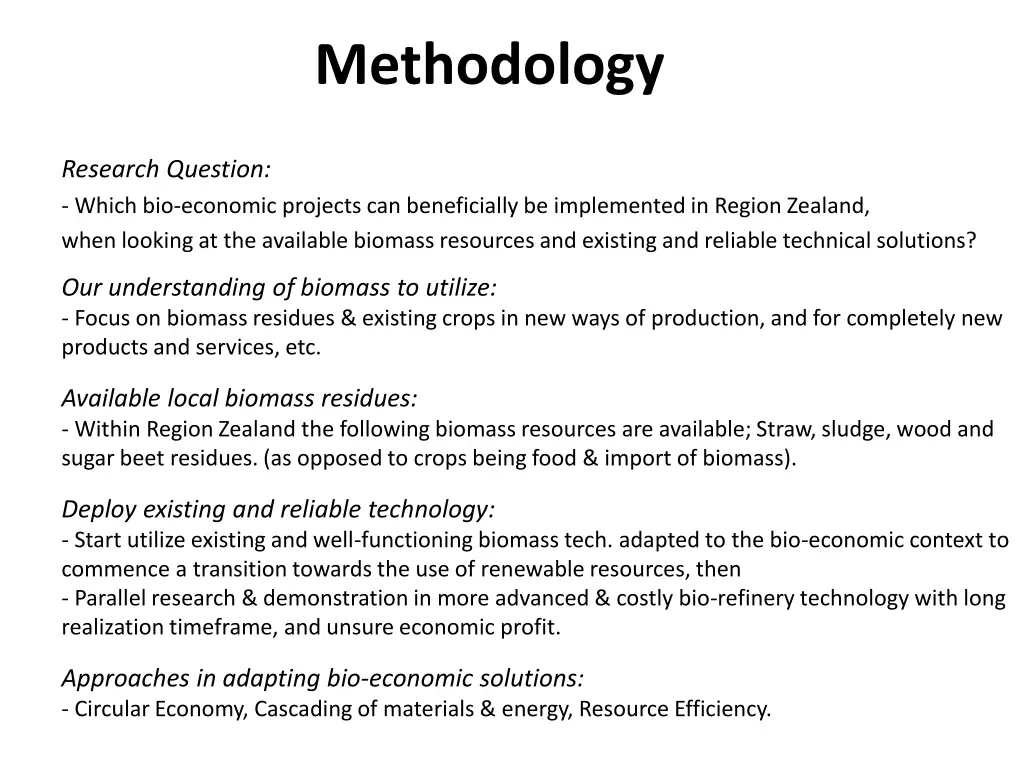 methodology