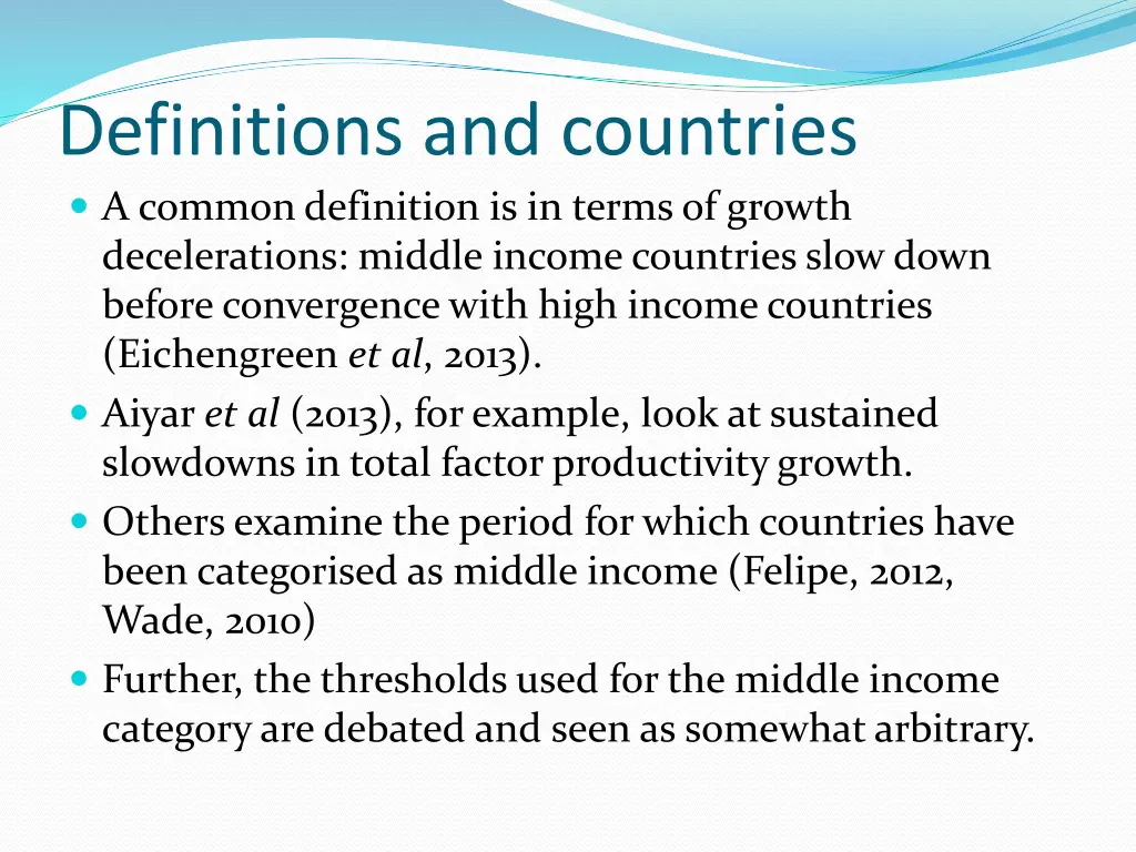 definitions and countries a common definition