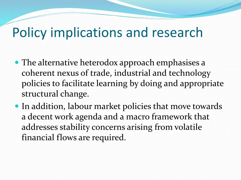 policy implications and research 1