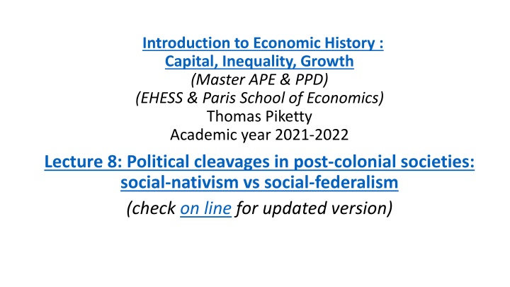 introduction to economic history capital