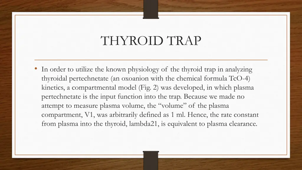 thyroid trap