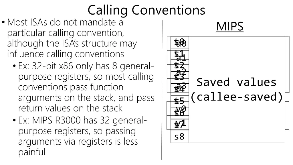 calling conventions