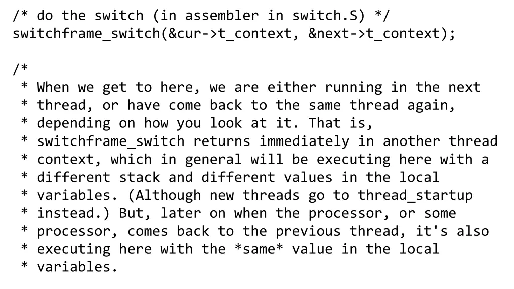 do the switch in assembler in switch