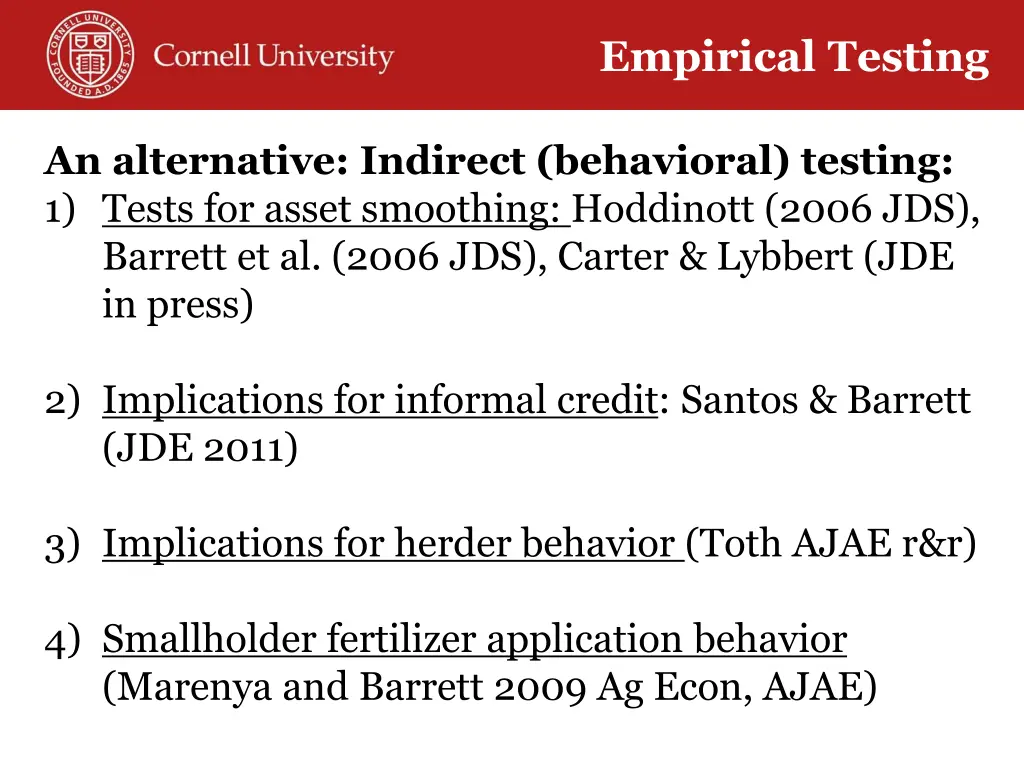 empirical testing 1