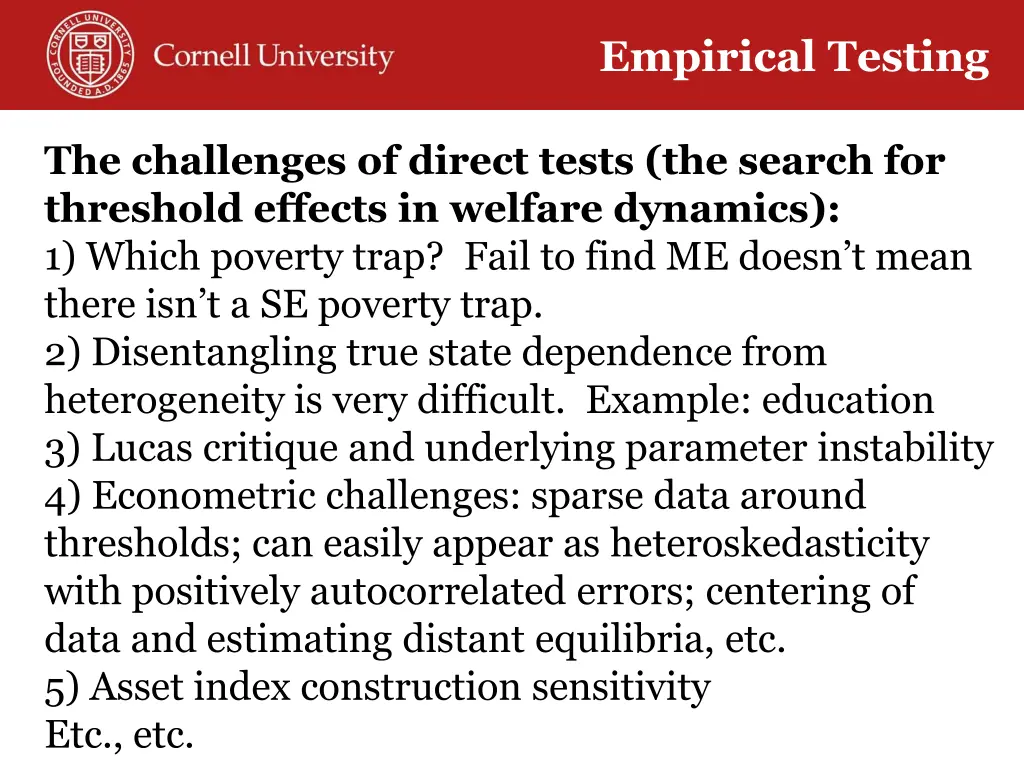 empirical testing