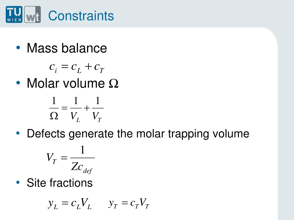 constraints