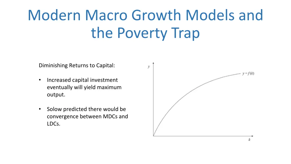 modern macro growth models and the poverty trap 2