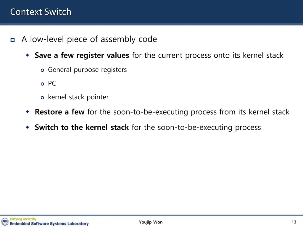 context switch