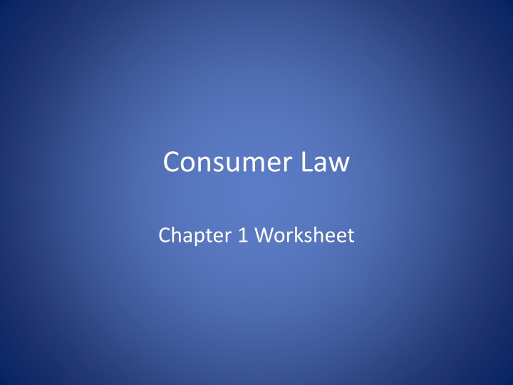 consumer law