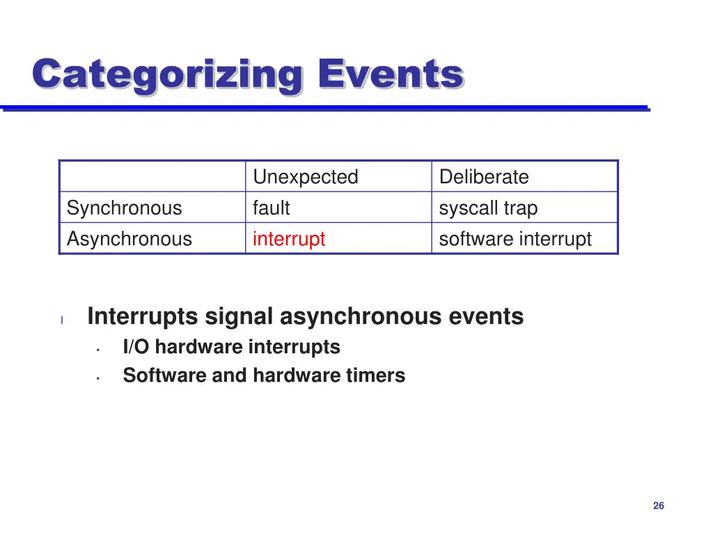 categorizing events 4