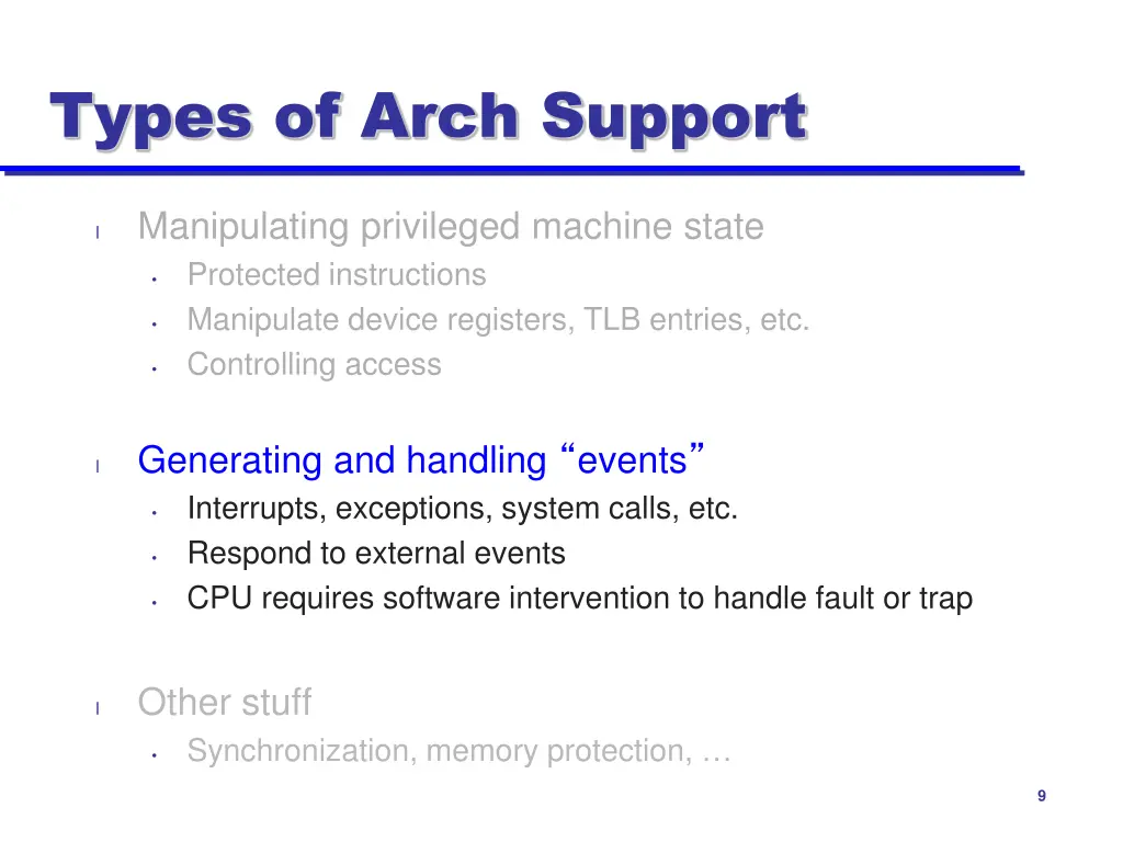 types of arch support