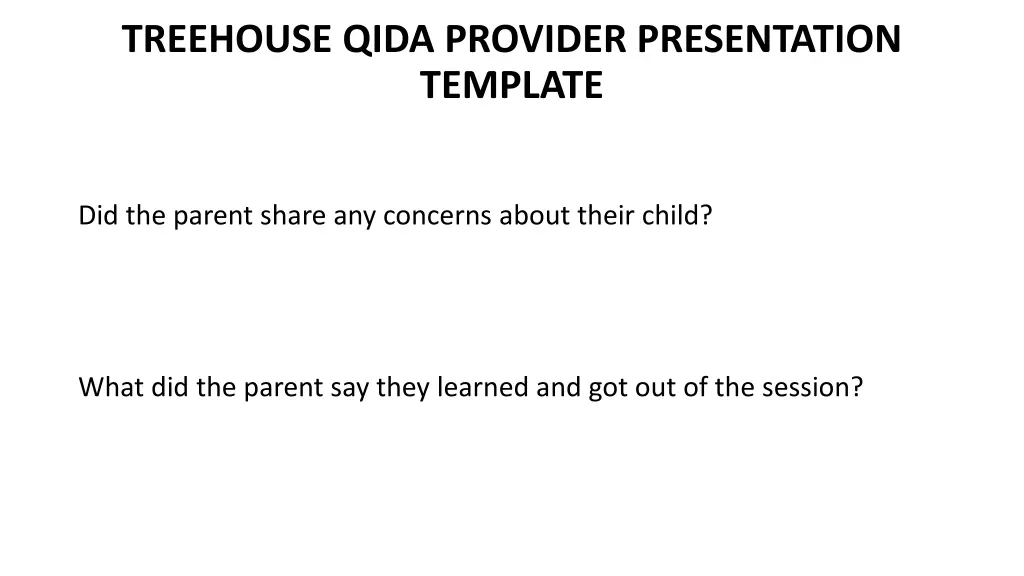 treehouse qida provider presentation template 3