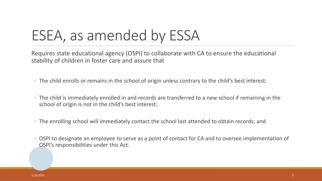 esea as amended by essa