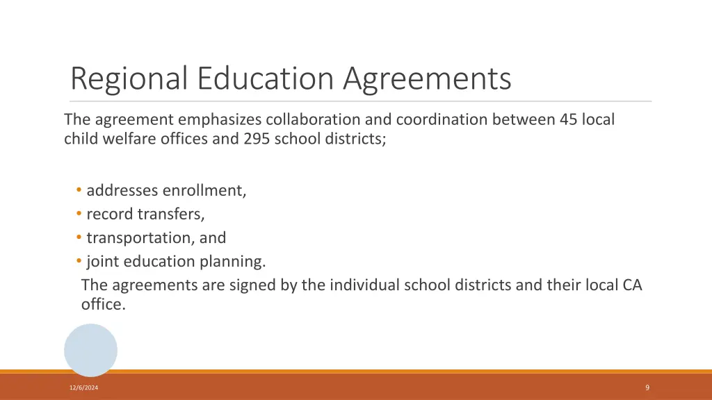 regional education agreements