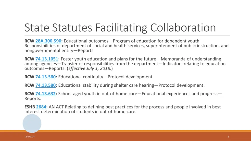 state statutes facilitating collaboration