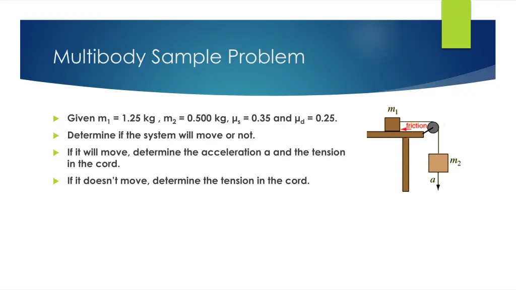 multibody sample problem