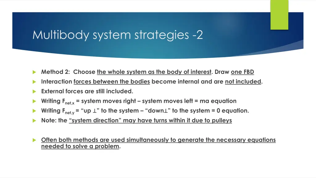 multibody system strategies 2