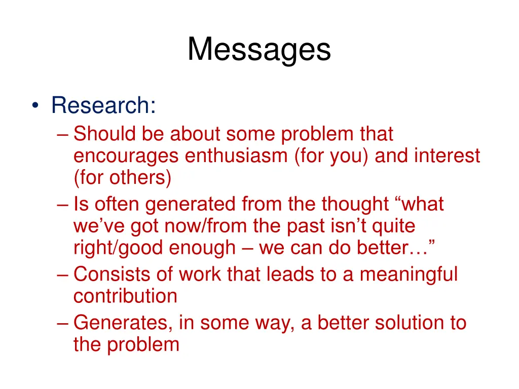 messages