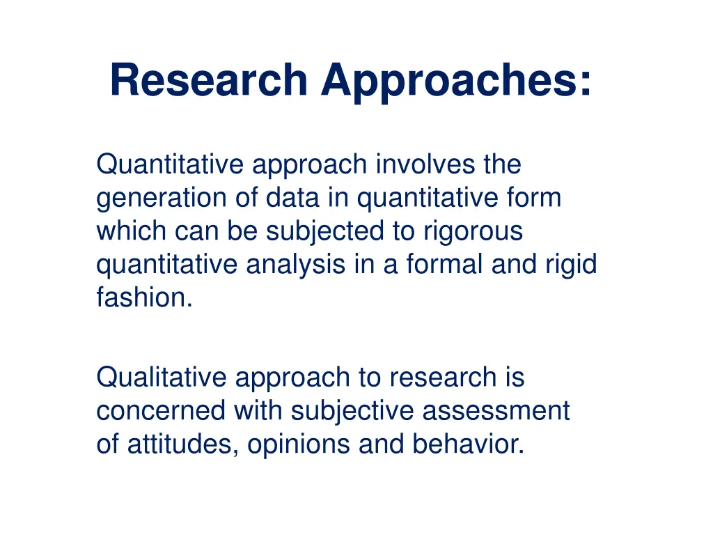 research approaches 1
