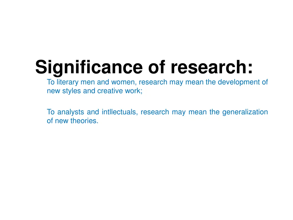 significance of research to literary