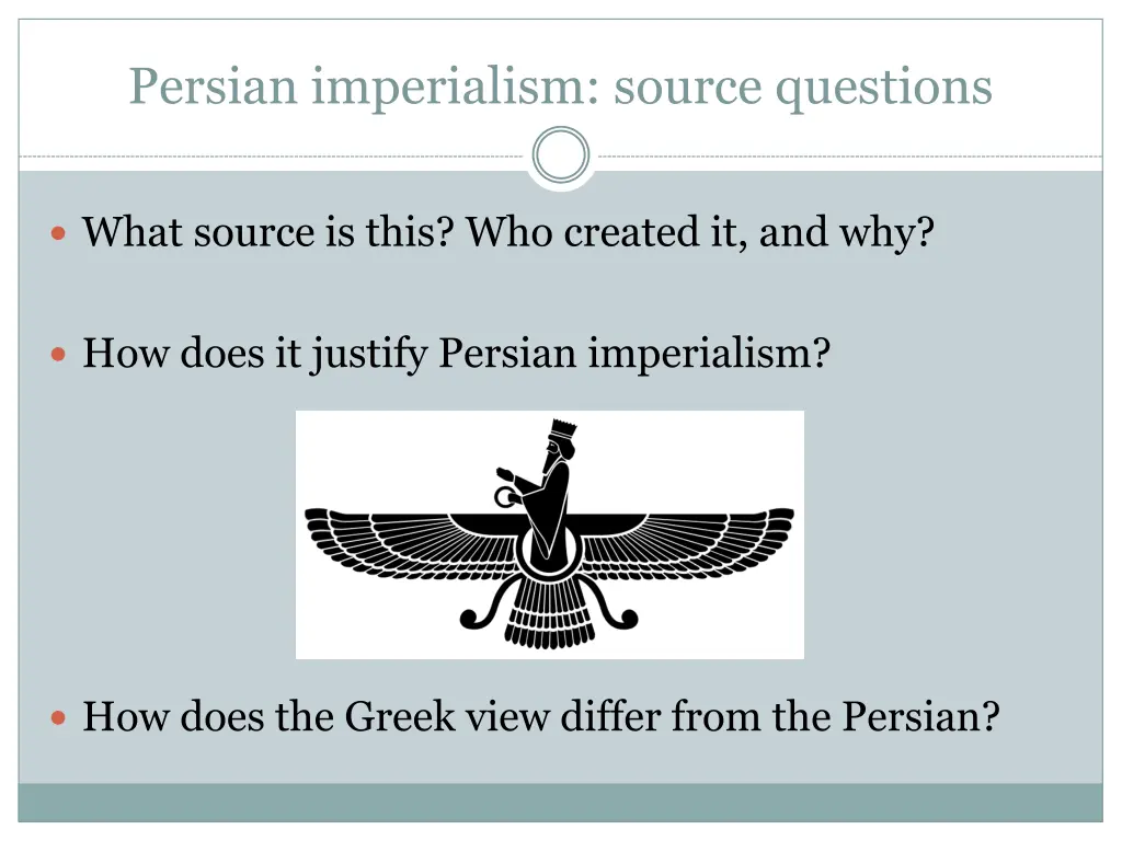 persian imperialism source questions