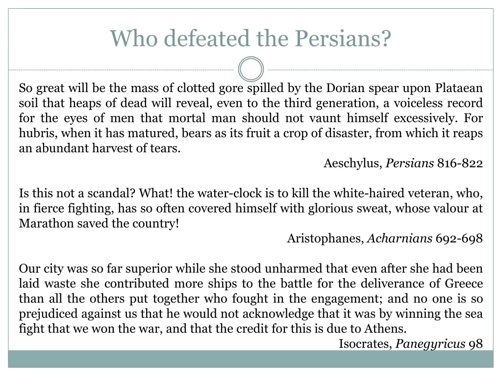 who defeated the persians