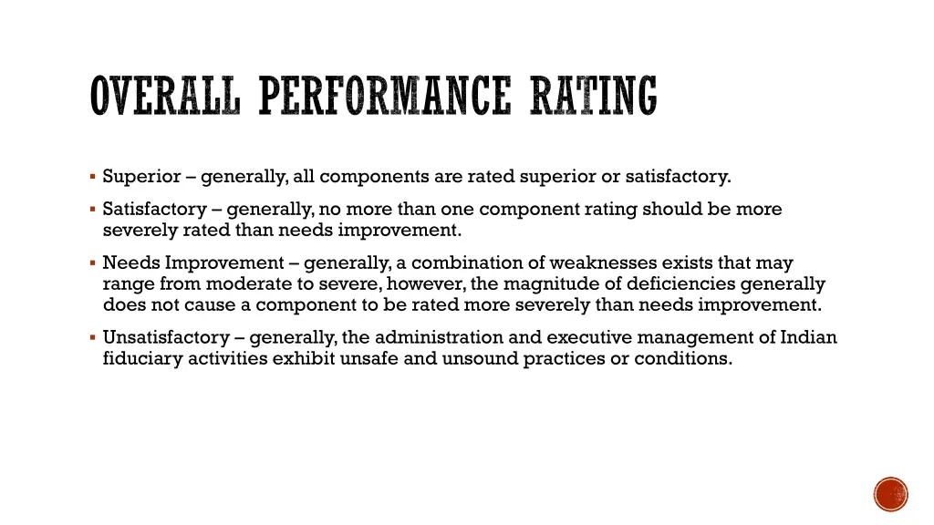 overall performance rating