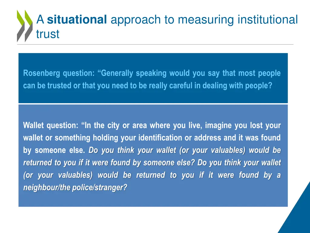 a situational approach to measuring institutional