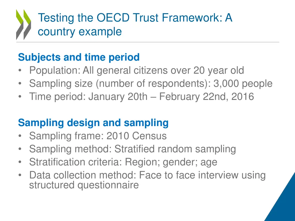 testing the oecd trust framework a country example