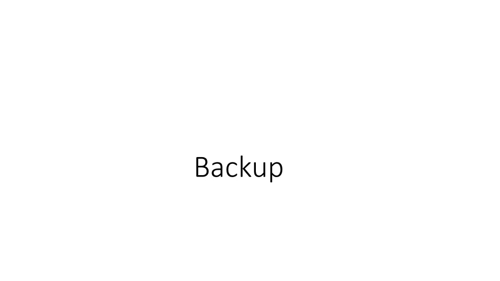 backup