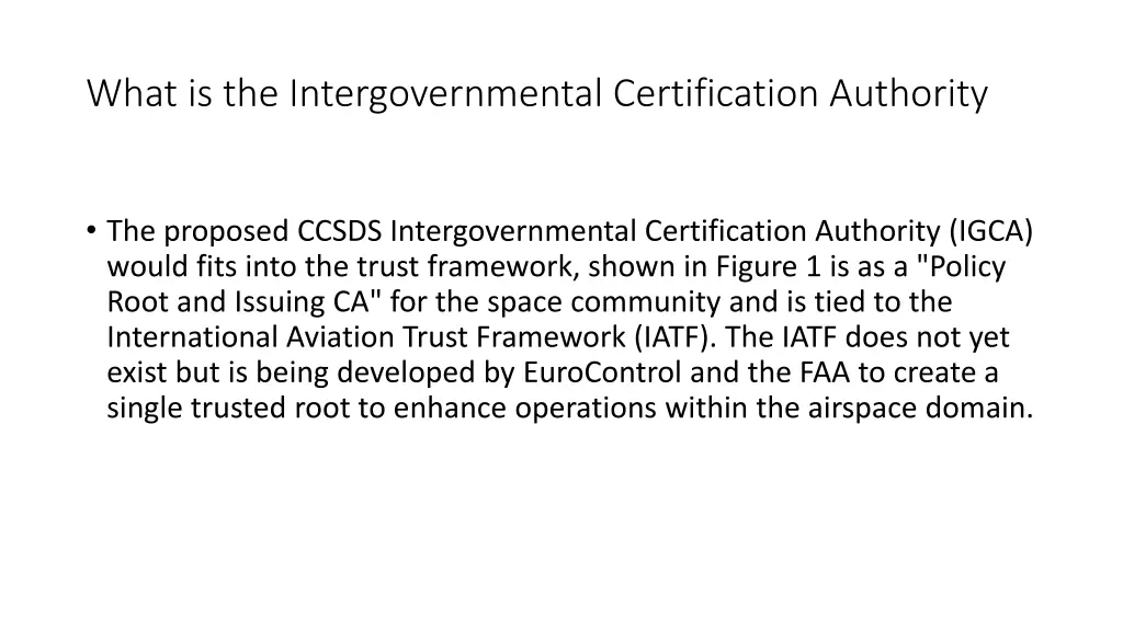 what is the intergovernmental certification