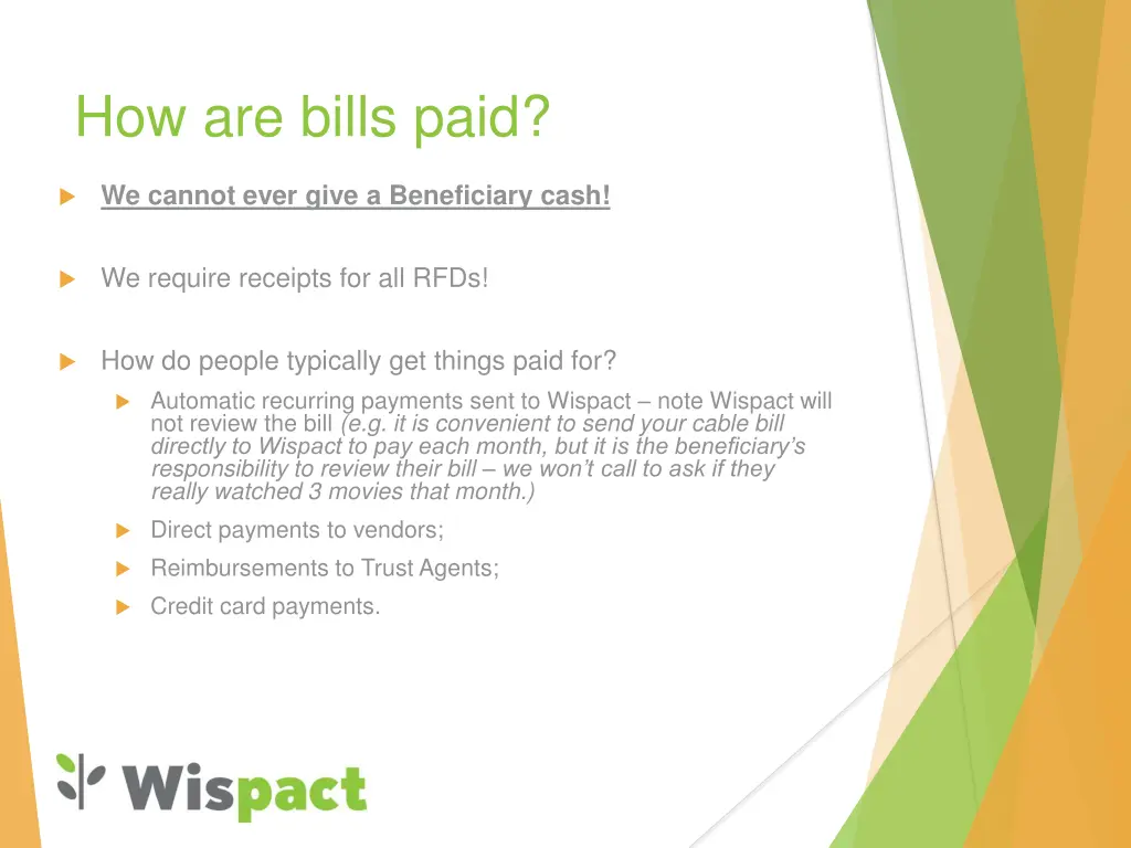 how are bills paid