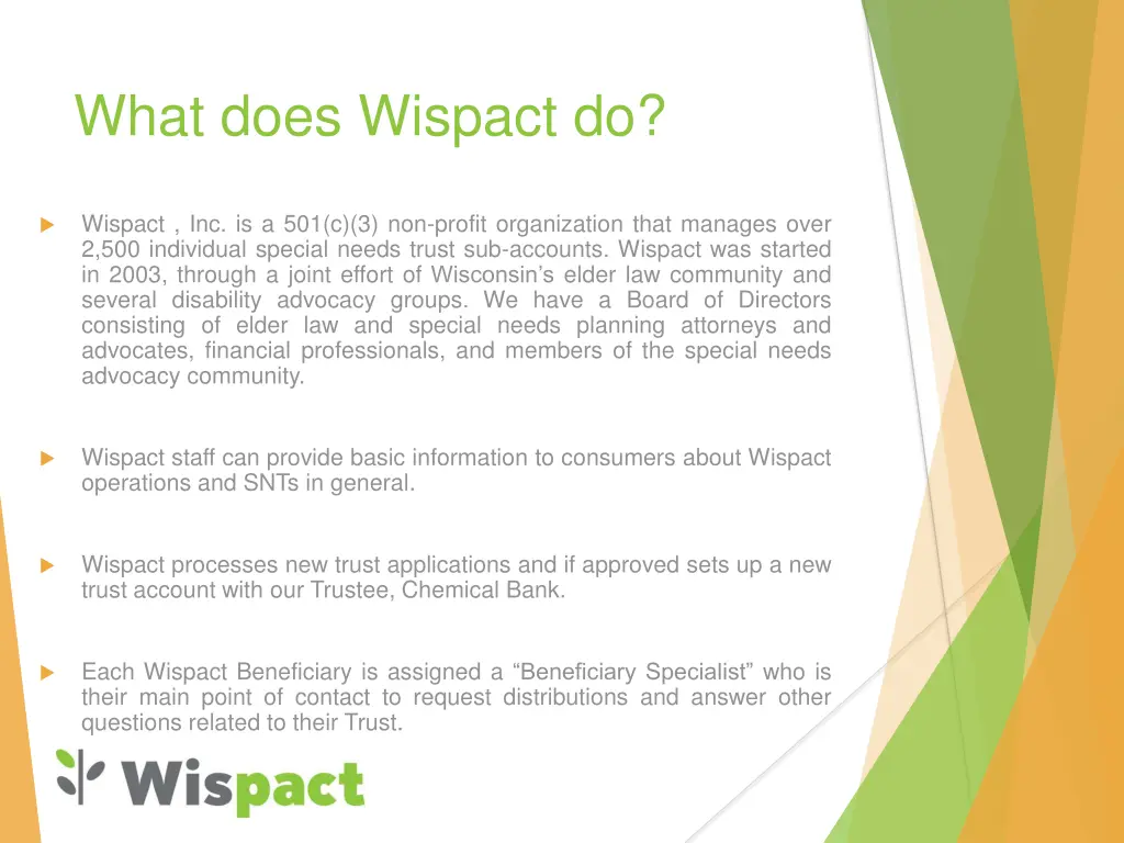 what does wispact do