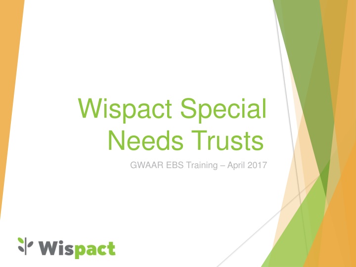 wispact special needs trusts gwaar ebs training