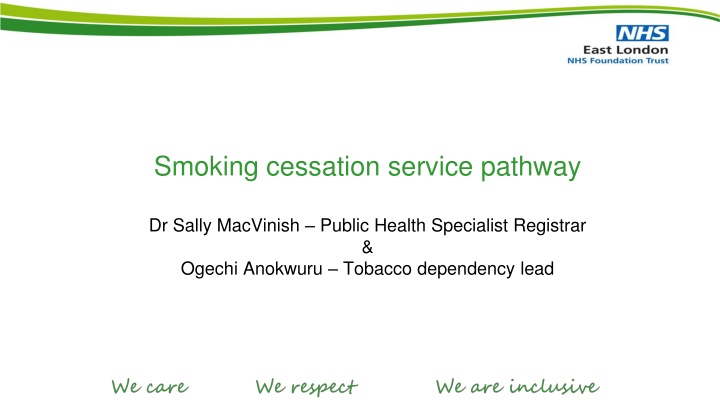 smoking cessation service pathway