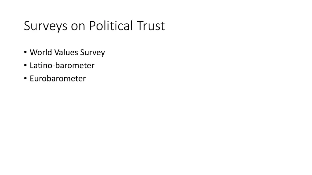 surveys on political trust