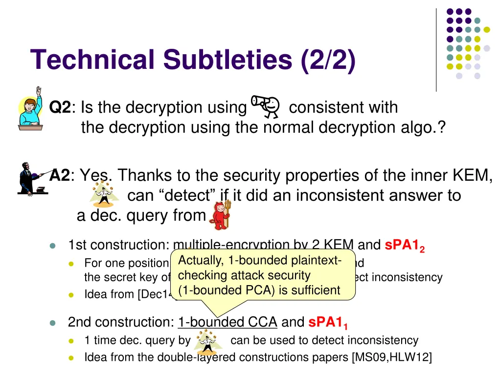 technical subtleties 2 2