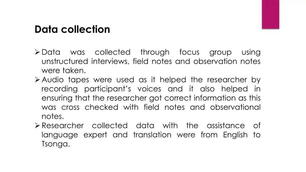 data collection