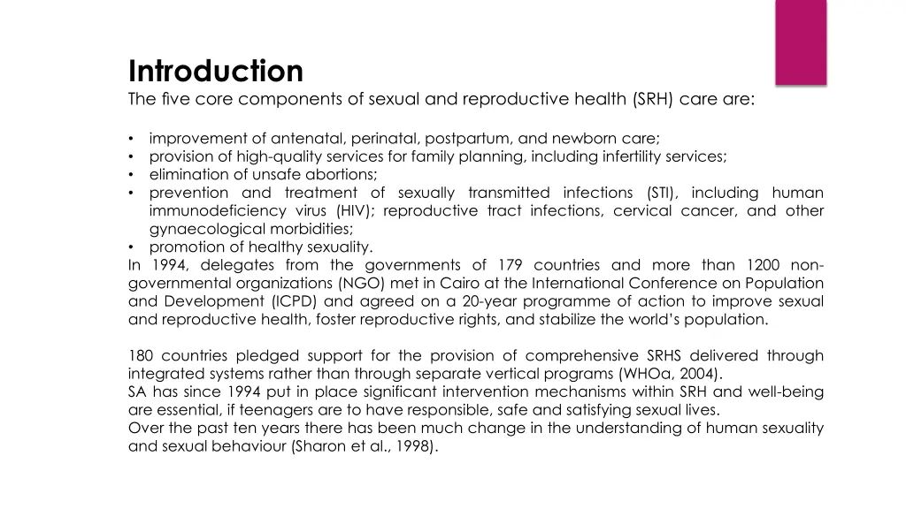 introduction the five core components of sexual