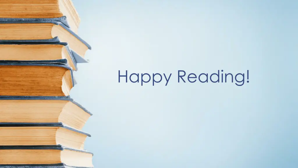 happy reading