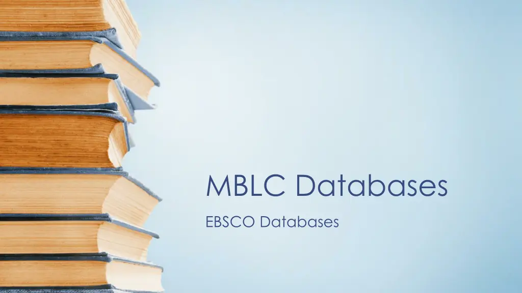 mblc databases