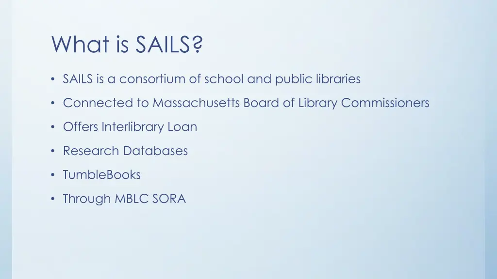 what is sails