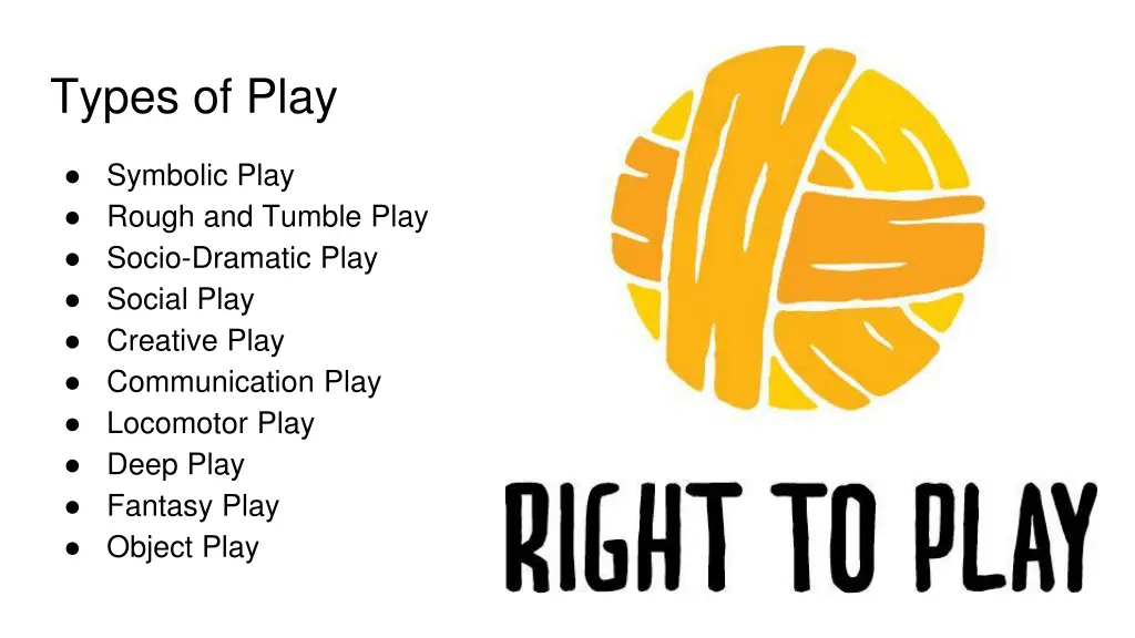 types of play