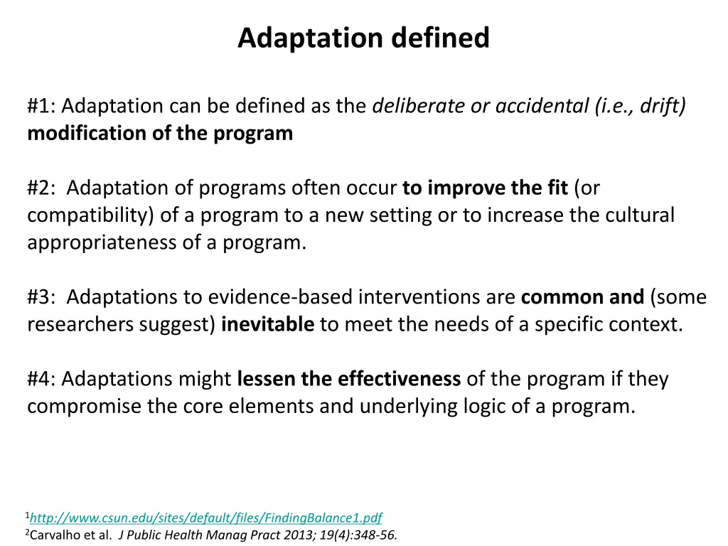 adaptation defined