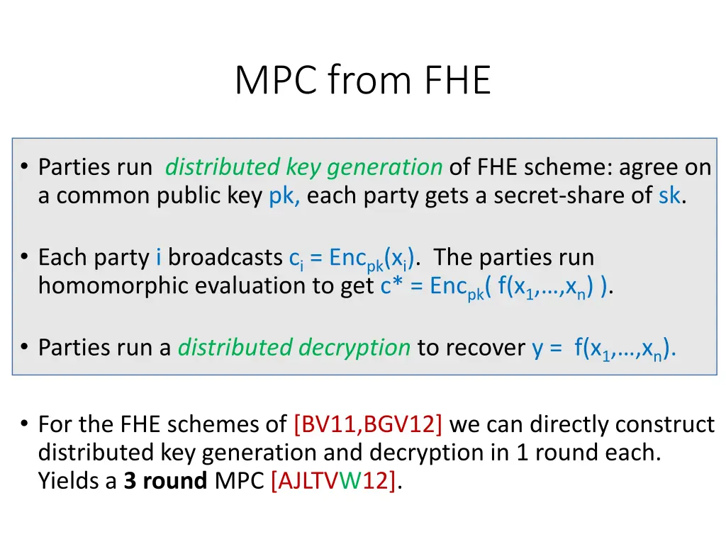 mpc from fhe